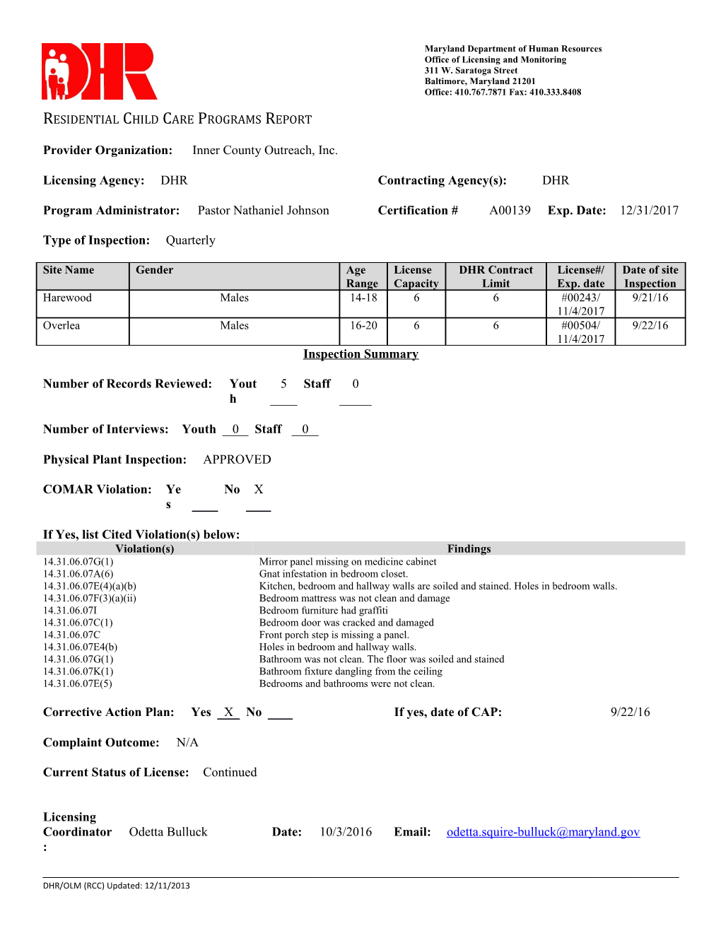 Office of Licensing and Monitoring s5