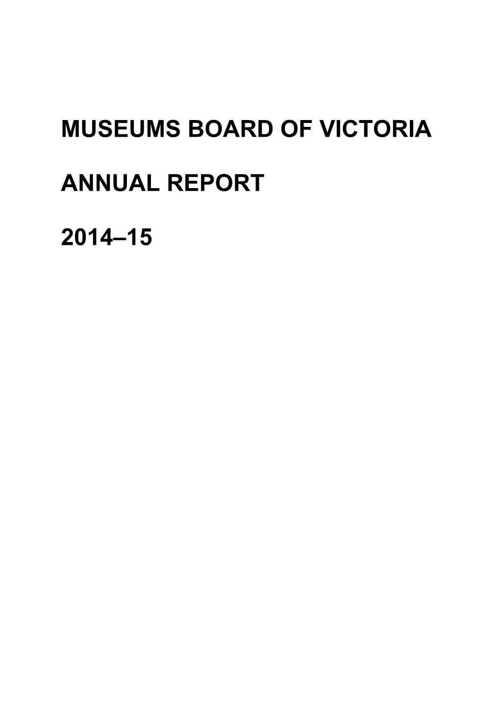 Museums Board of Victoria