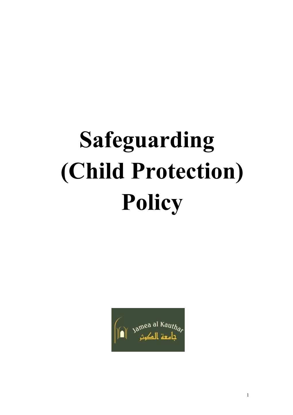 Safeguarding (Child Protection) Policy