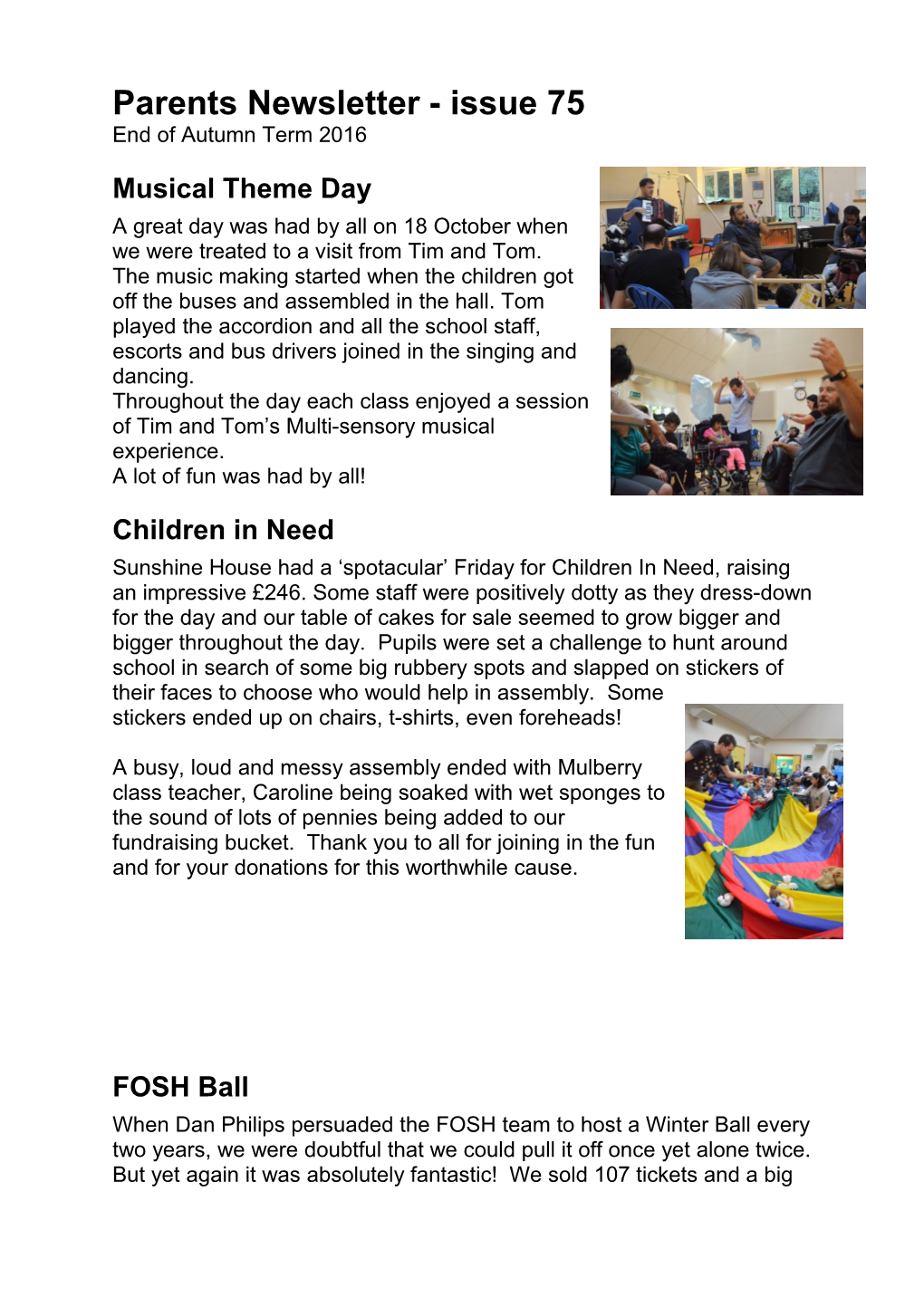 Parents Newsletter - Issue 75