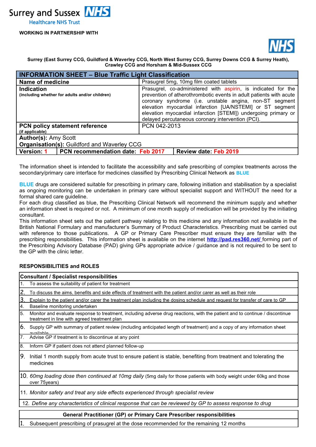 Relevant Acute Trust Logo WORKING in PARTNERSHIP WITH