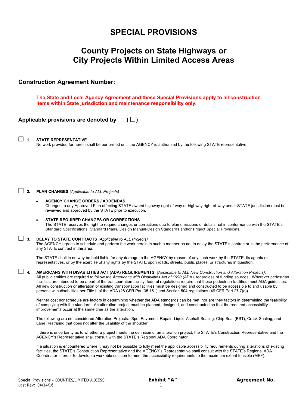 Wsdot/Developer Agreement Pre-Construction Conference Agenda