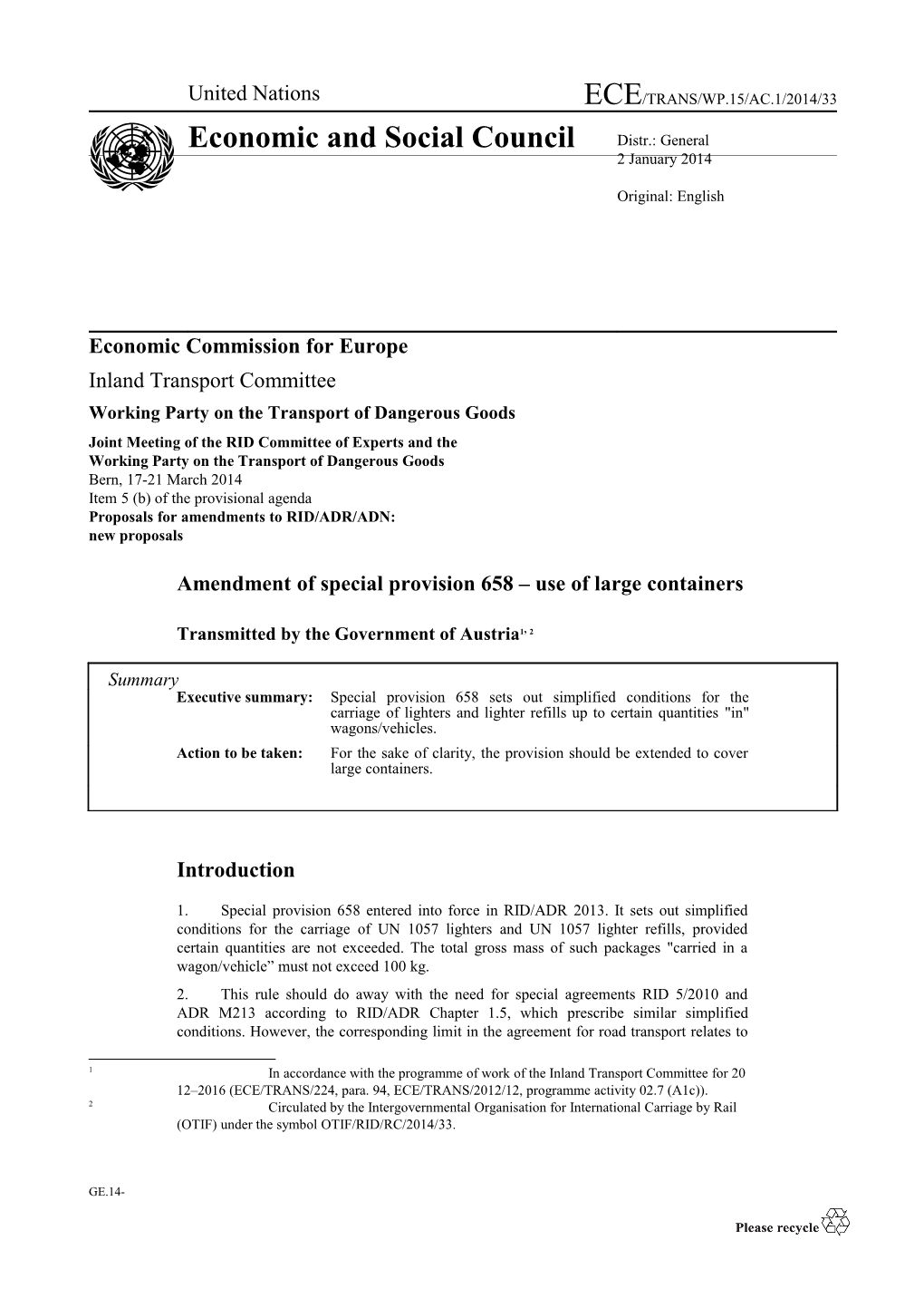 Economic Commission for Europe s8