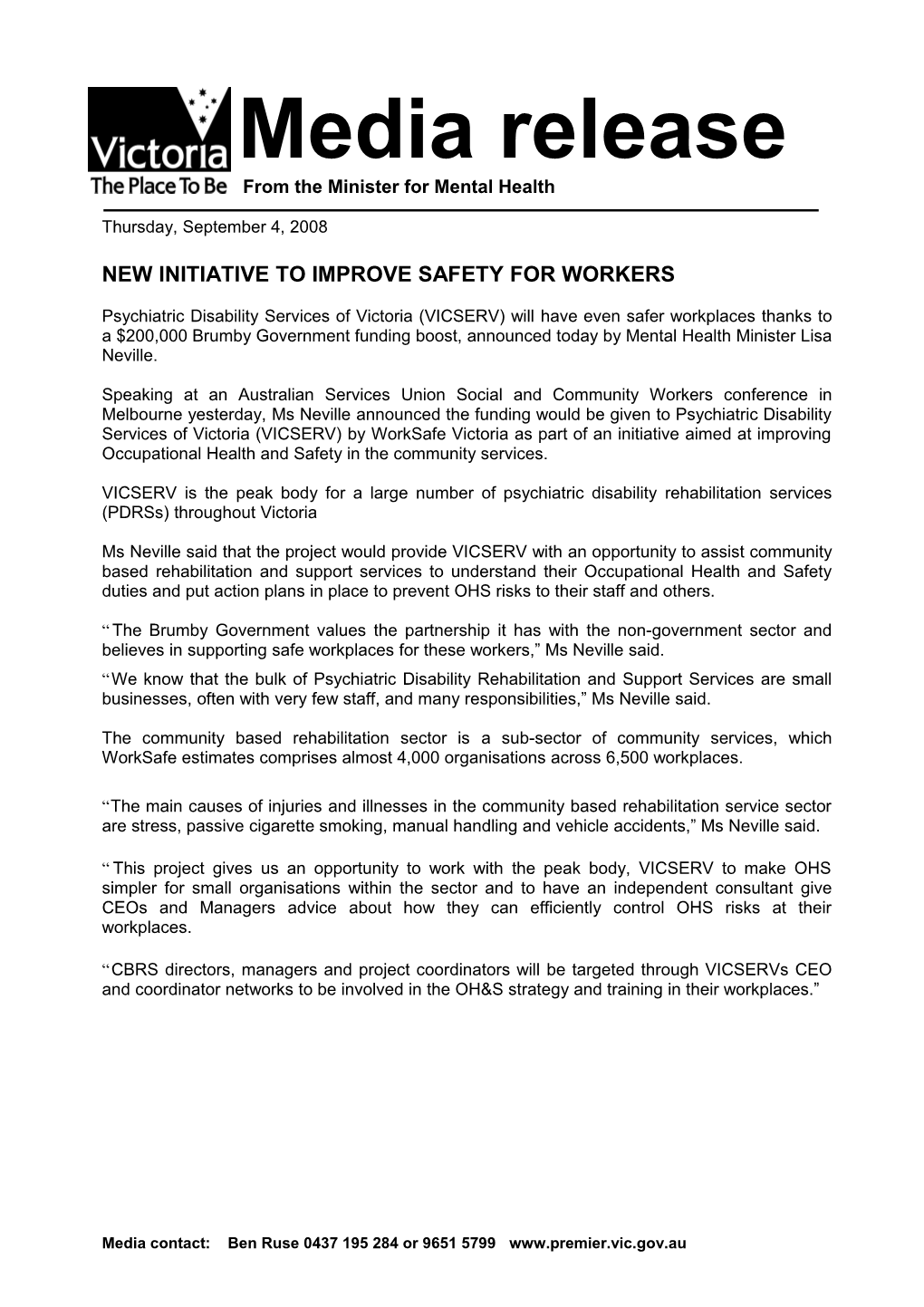 New Initiative to Improve Safety for Workers