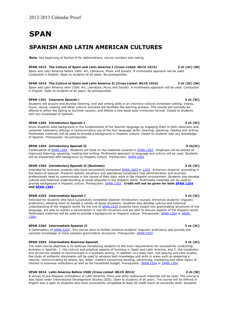 Spanish and Latin American Cultures