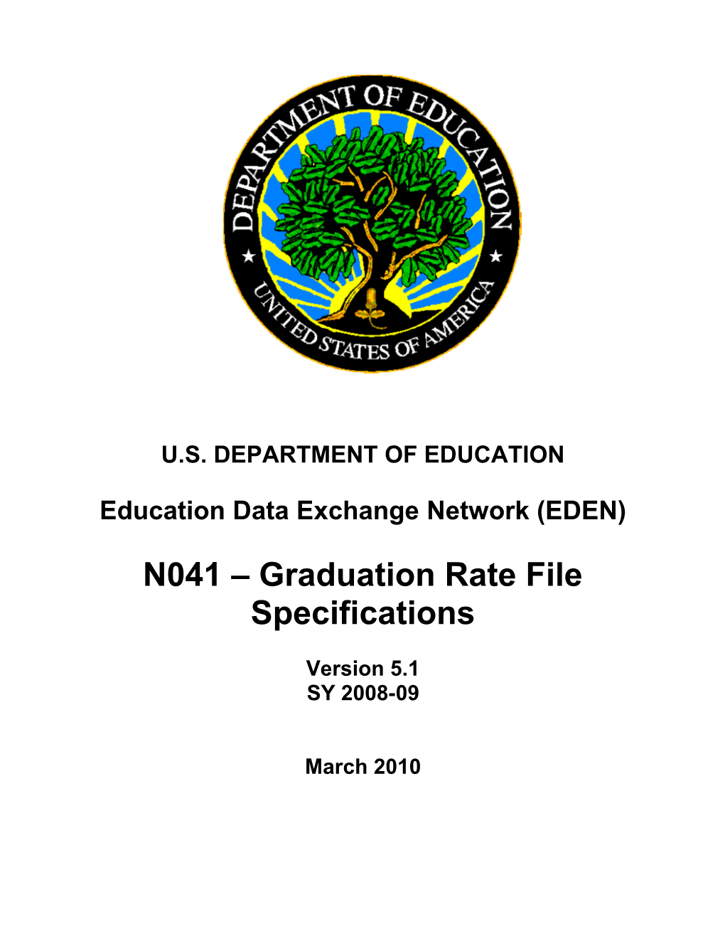 Graduation Rate File Specifications