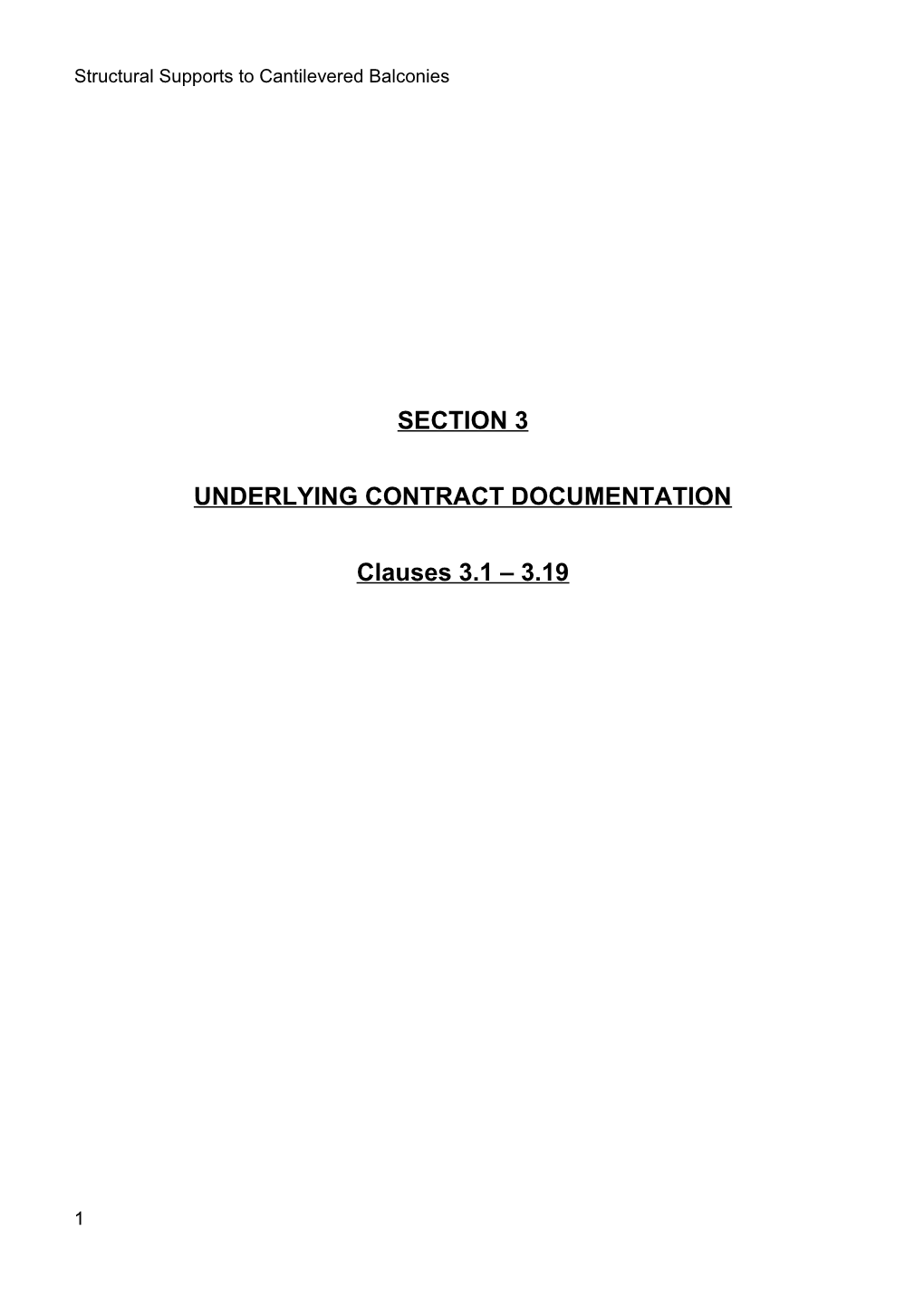Section 3 - Underlying Contract Documentation