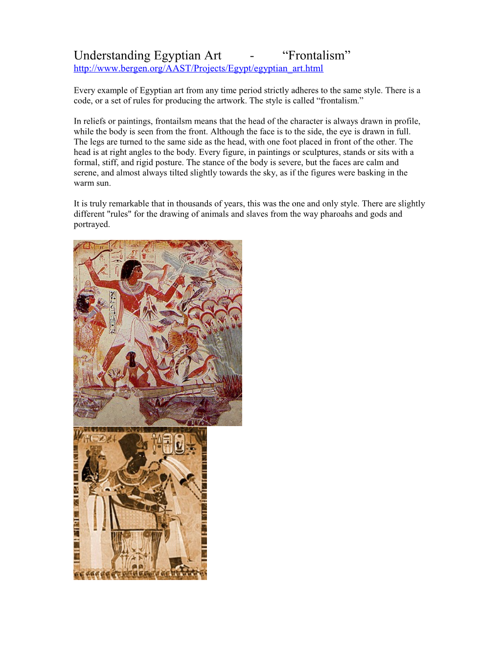 Understanding Egyptian Art