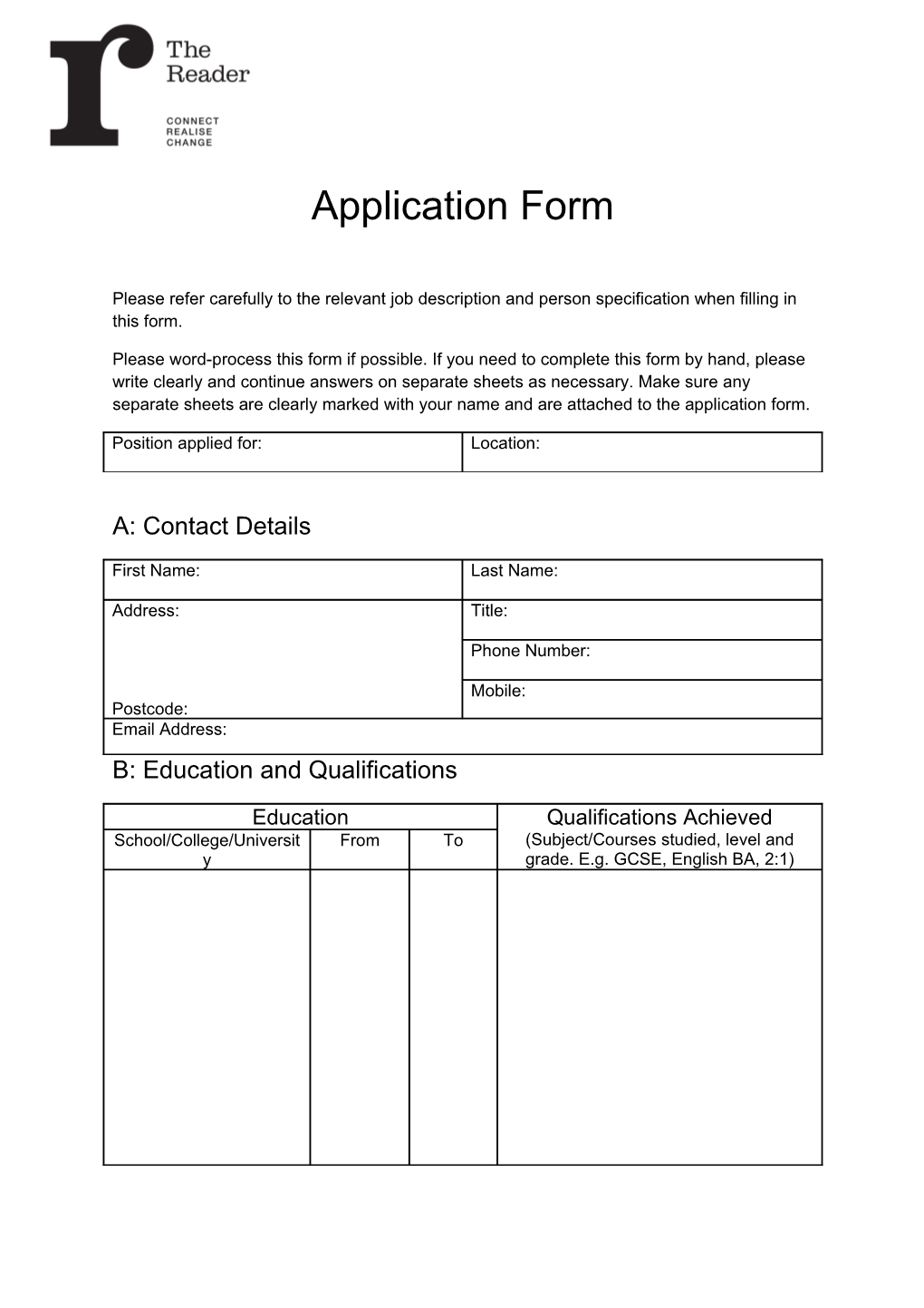 Application Form s48