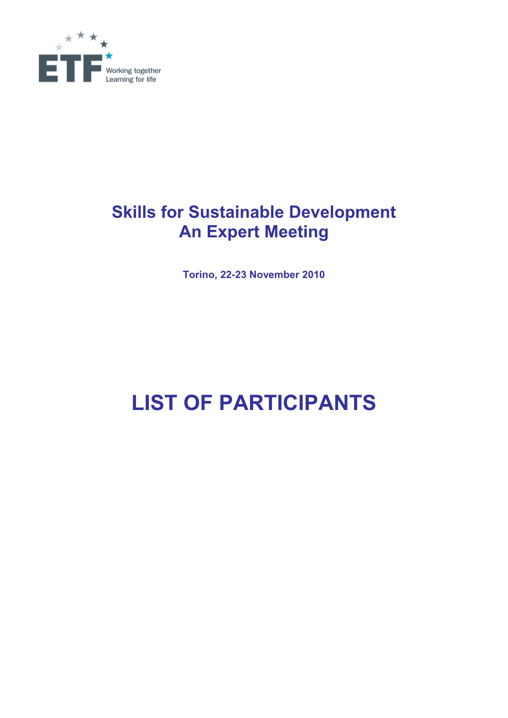 Skills for Sustainable Development