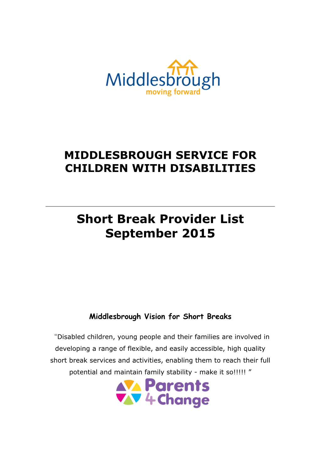 Middlesbrough Service for Children with Disabilities