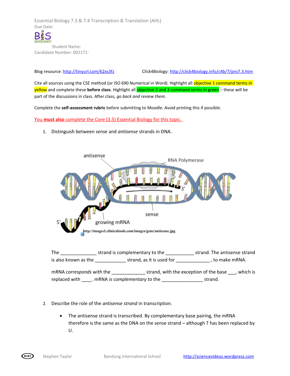 Blog Resource: Click4biology