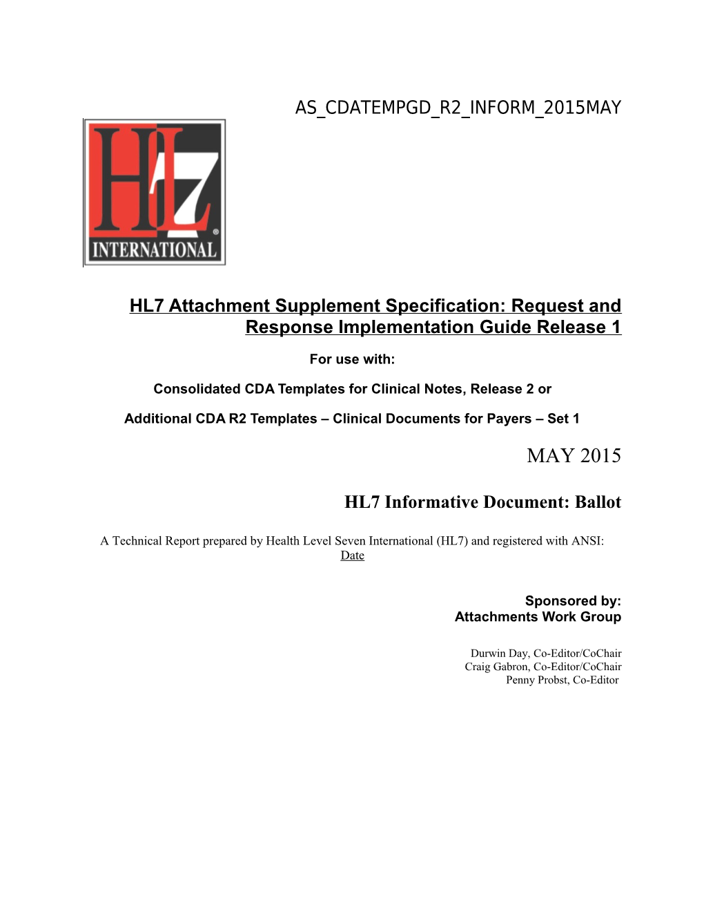 CDAR2 IG Supplement to IHE Consolidated Templated Guide s2