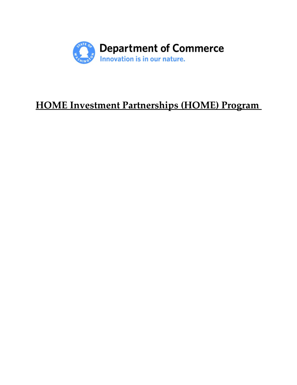 HOME Investment Partnerships (HOME) Program