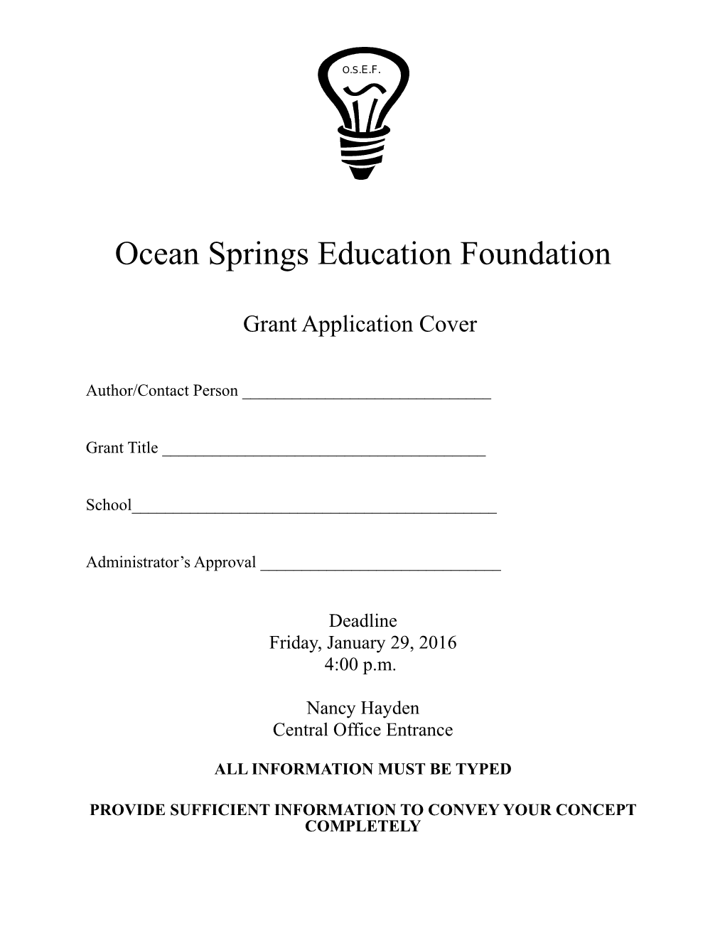 Ocean Springs Education Foundaation