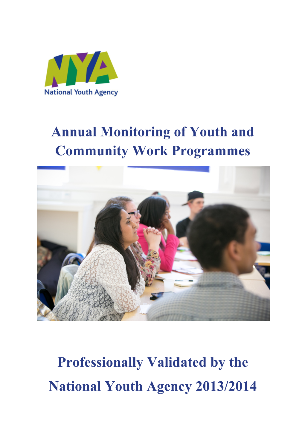 Annual Monitoring of Youth and Community Work Programmes