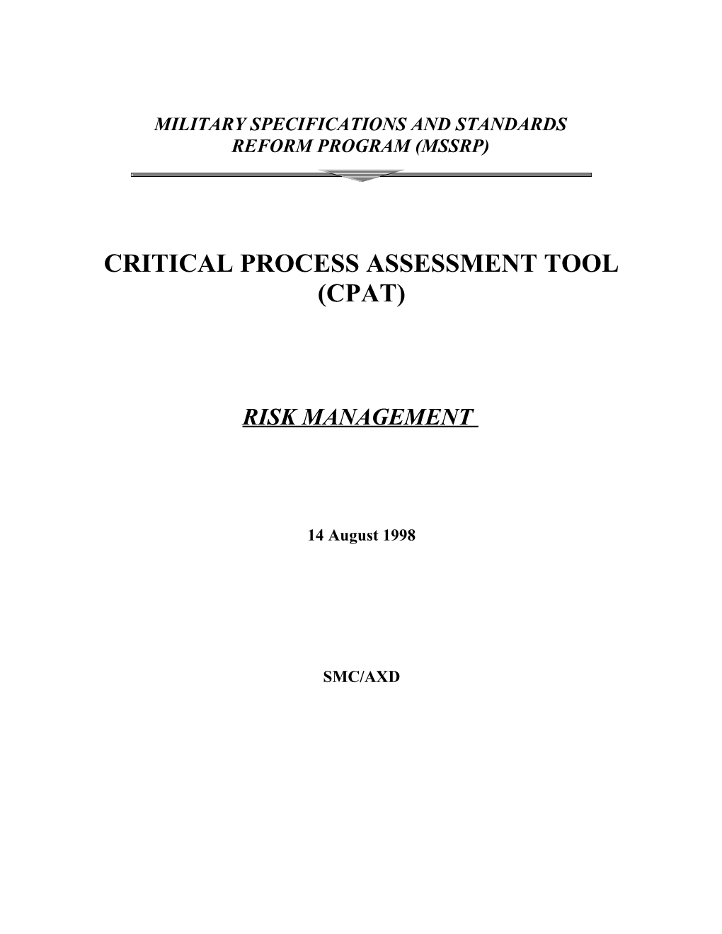 Risk Management CPAT, Version 2.0