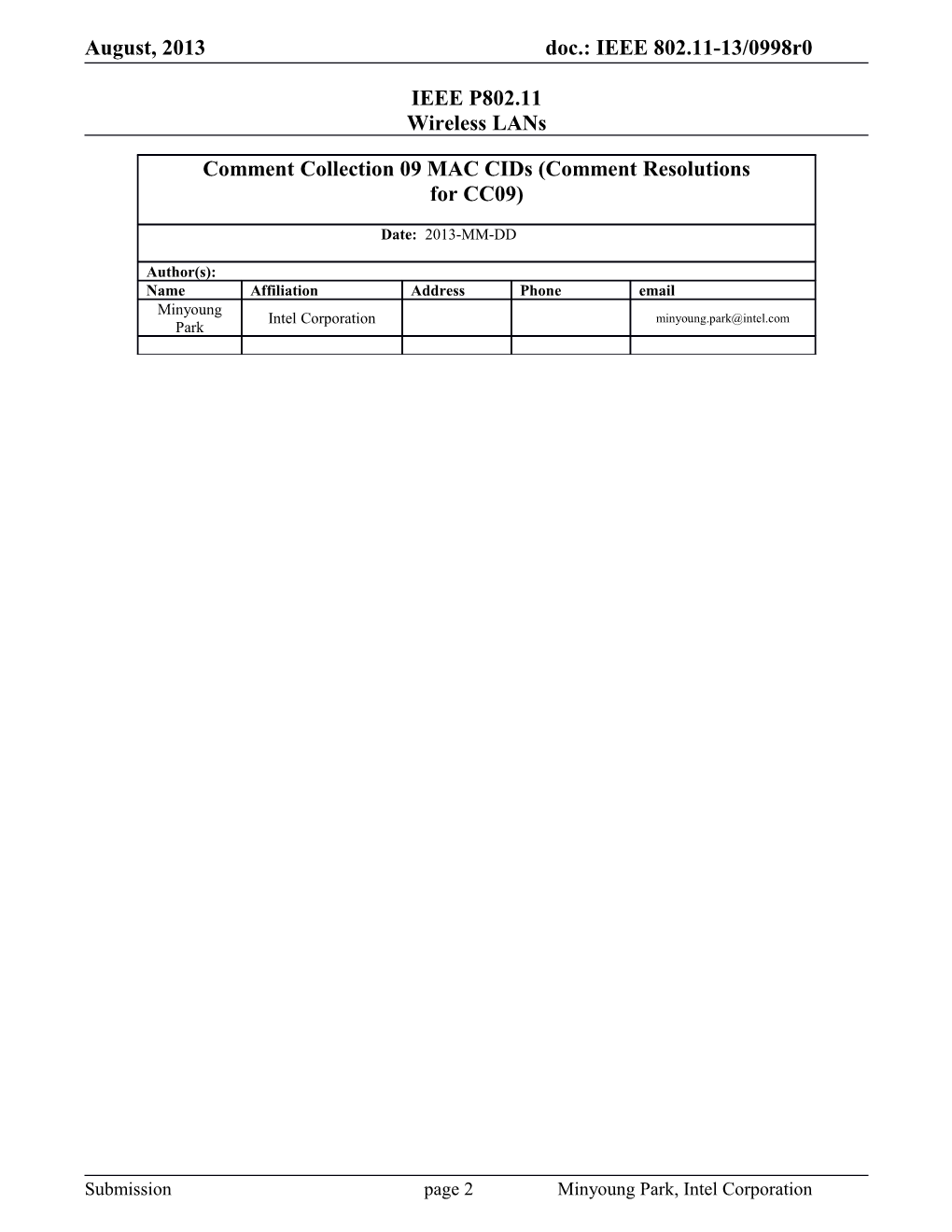 IEEE P802.11 Wireless Lans s137