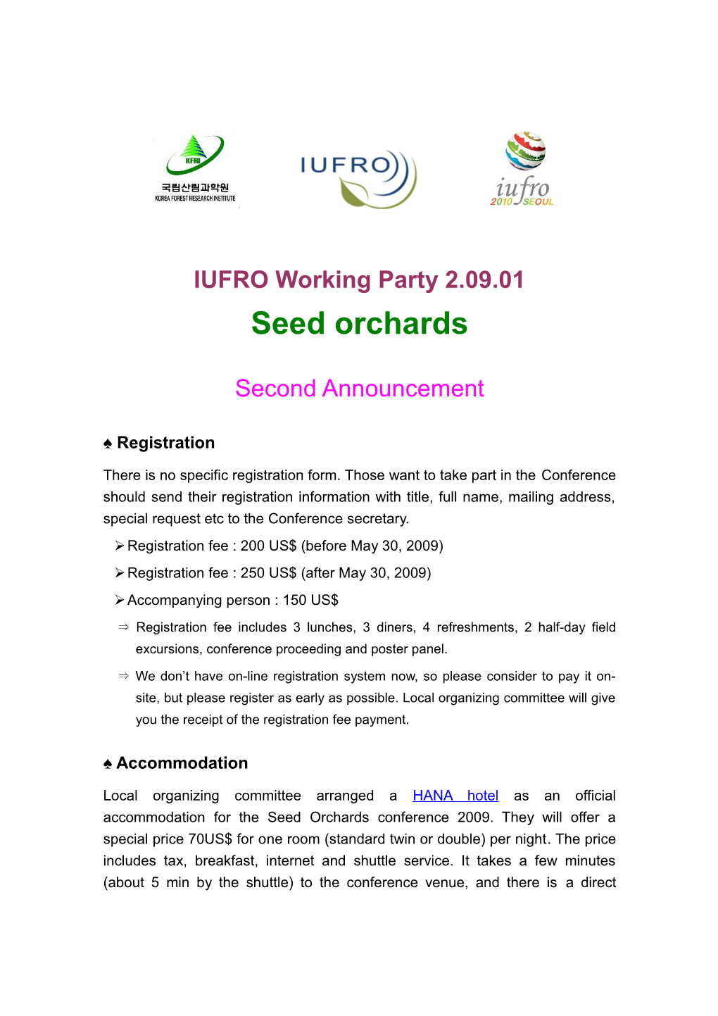IUFRO Working Party 2
