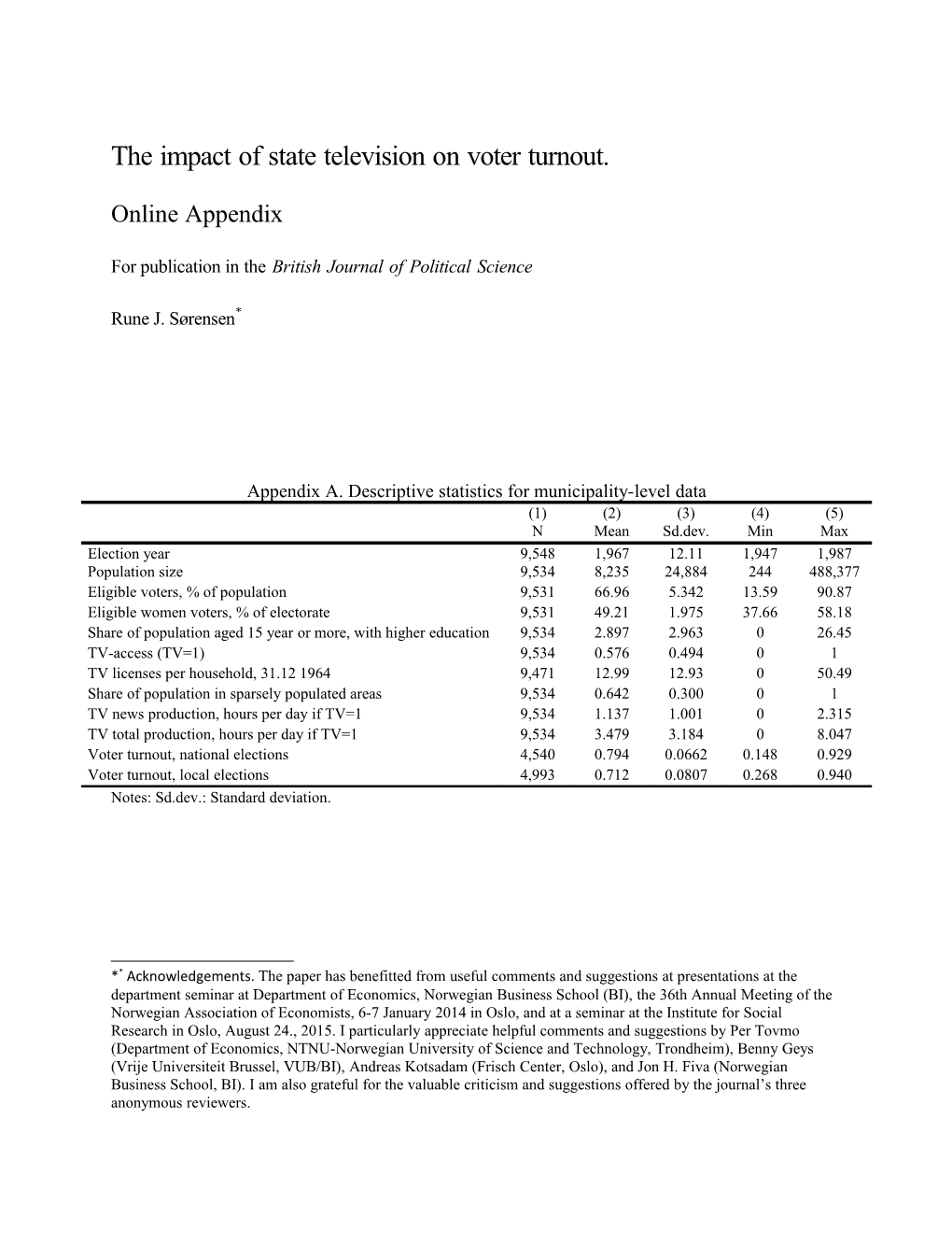 For Publication in Thebritishjournalofpoliticalscience