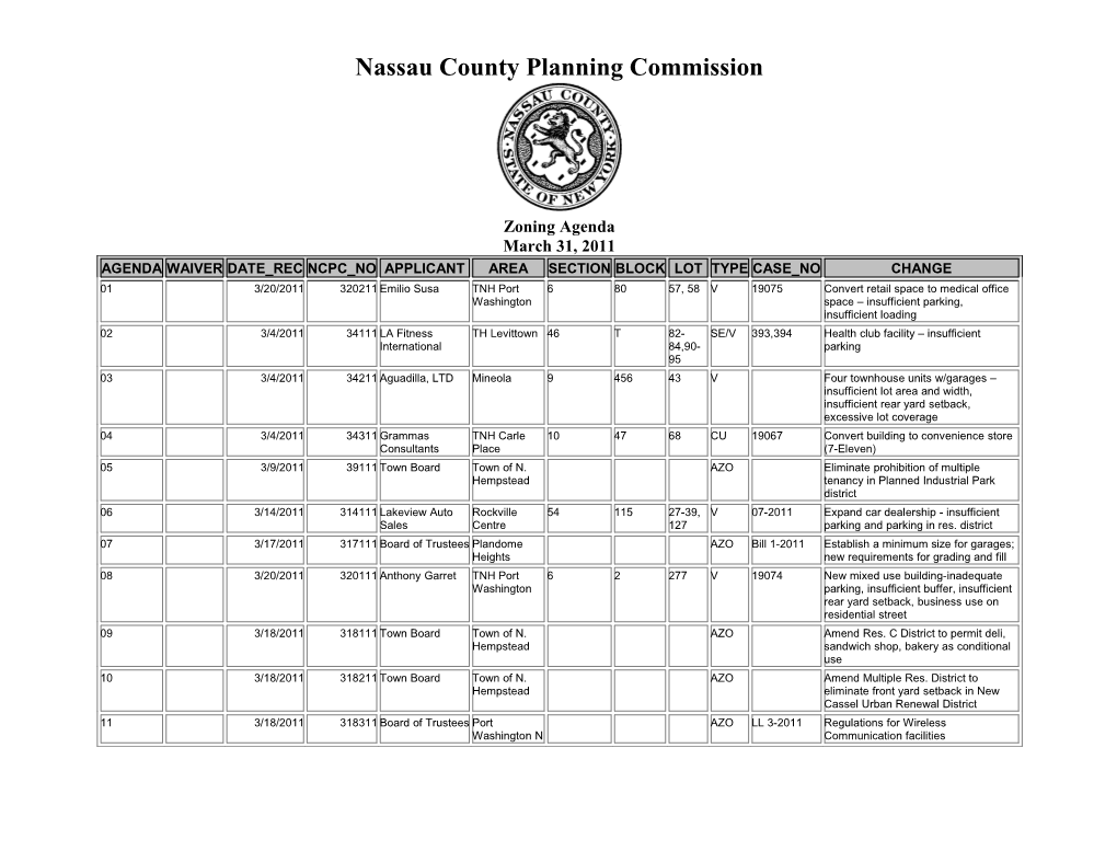 Nassau County Planning Commission