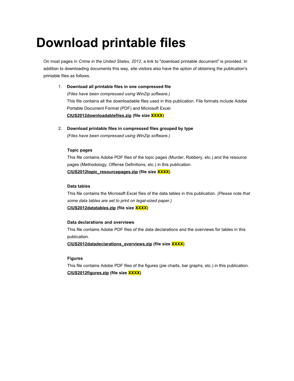 Download Printable Files
