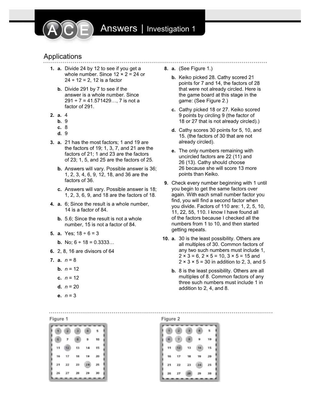 Answers Investigation 1 s1