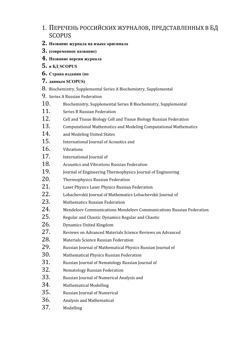 Biochemistry, Supplemental Series a Biochemistry, Supplemental