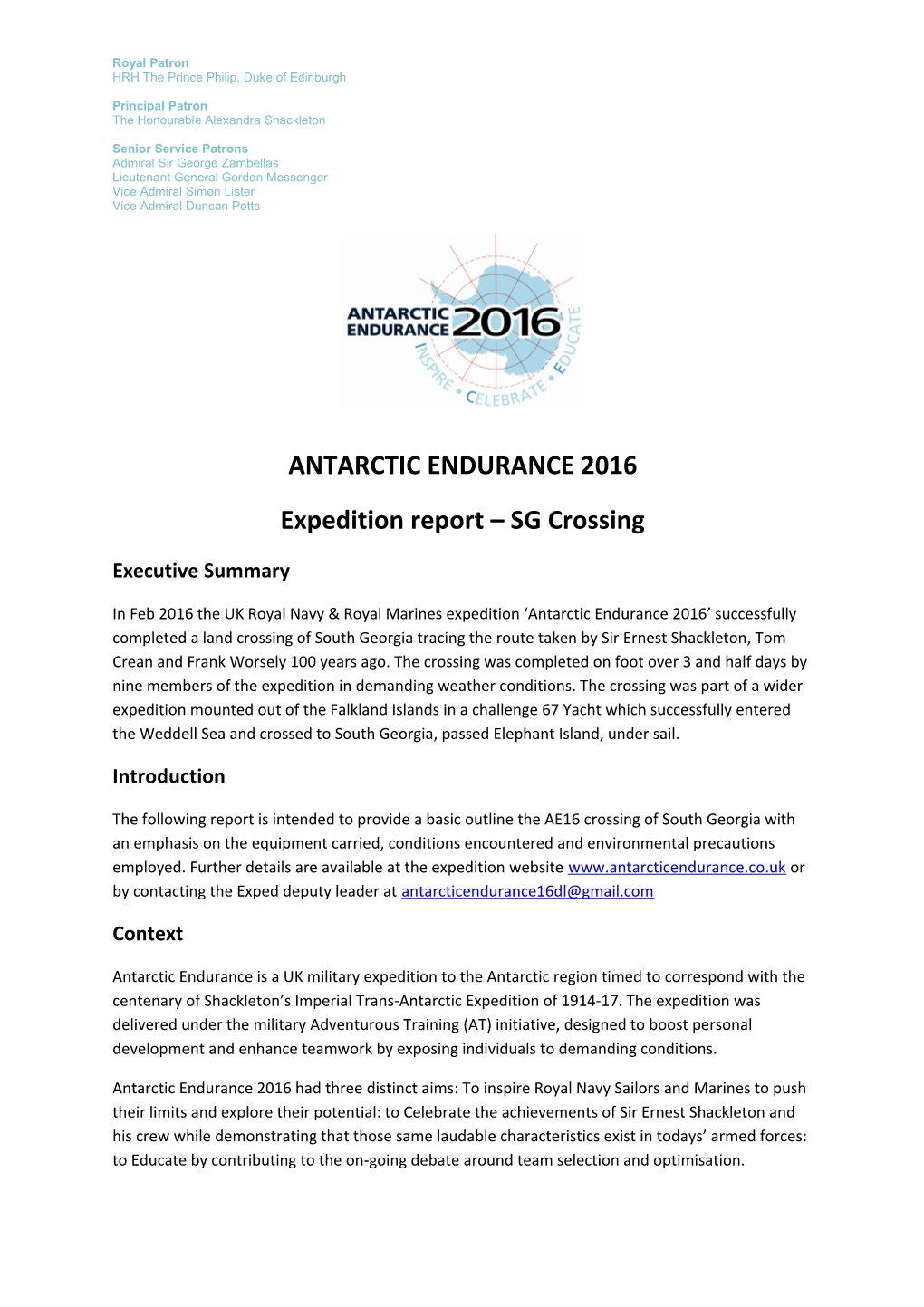 Antarctic Endurance 2016