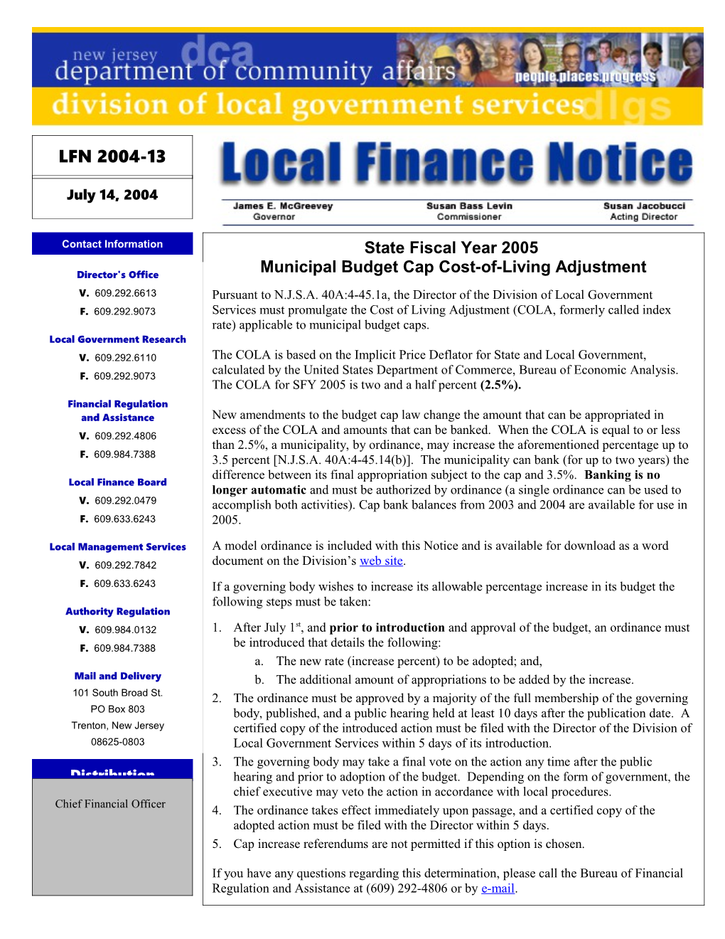 Local Finance Notice 2004-13July 14, 2004Page 1