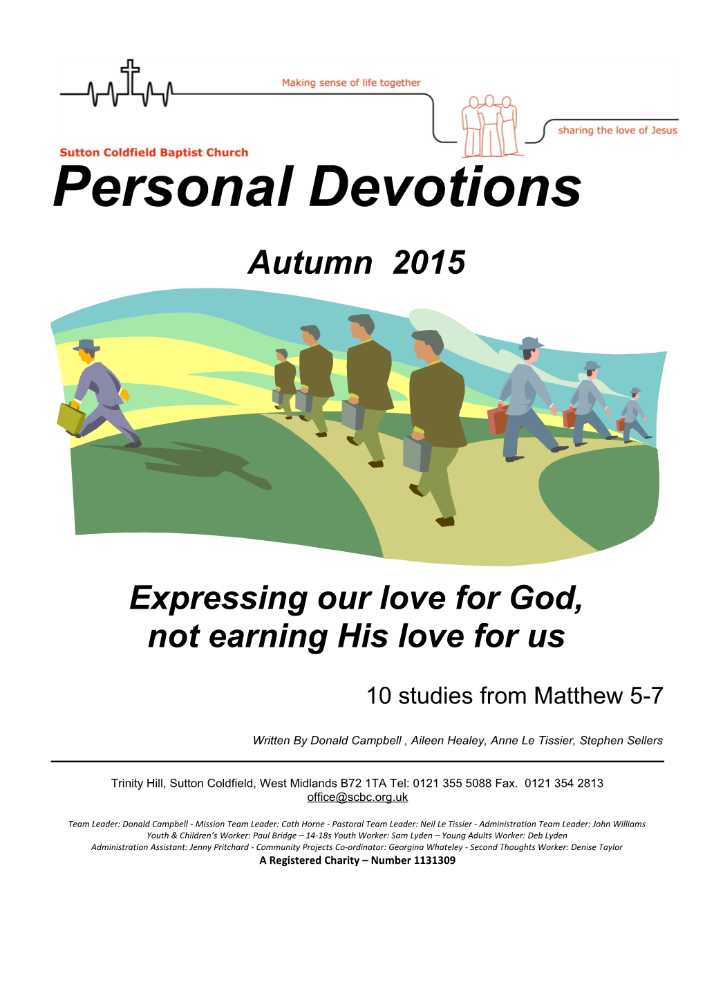 Personal Devotions - Matthew 5-7