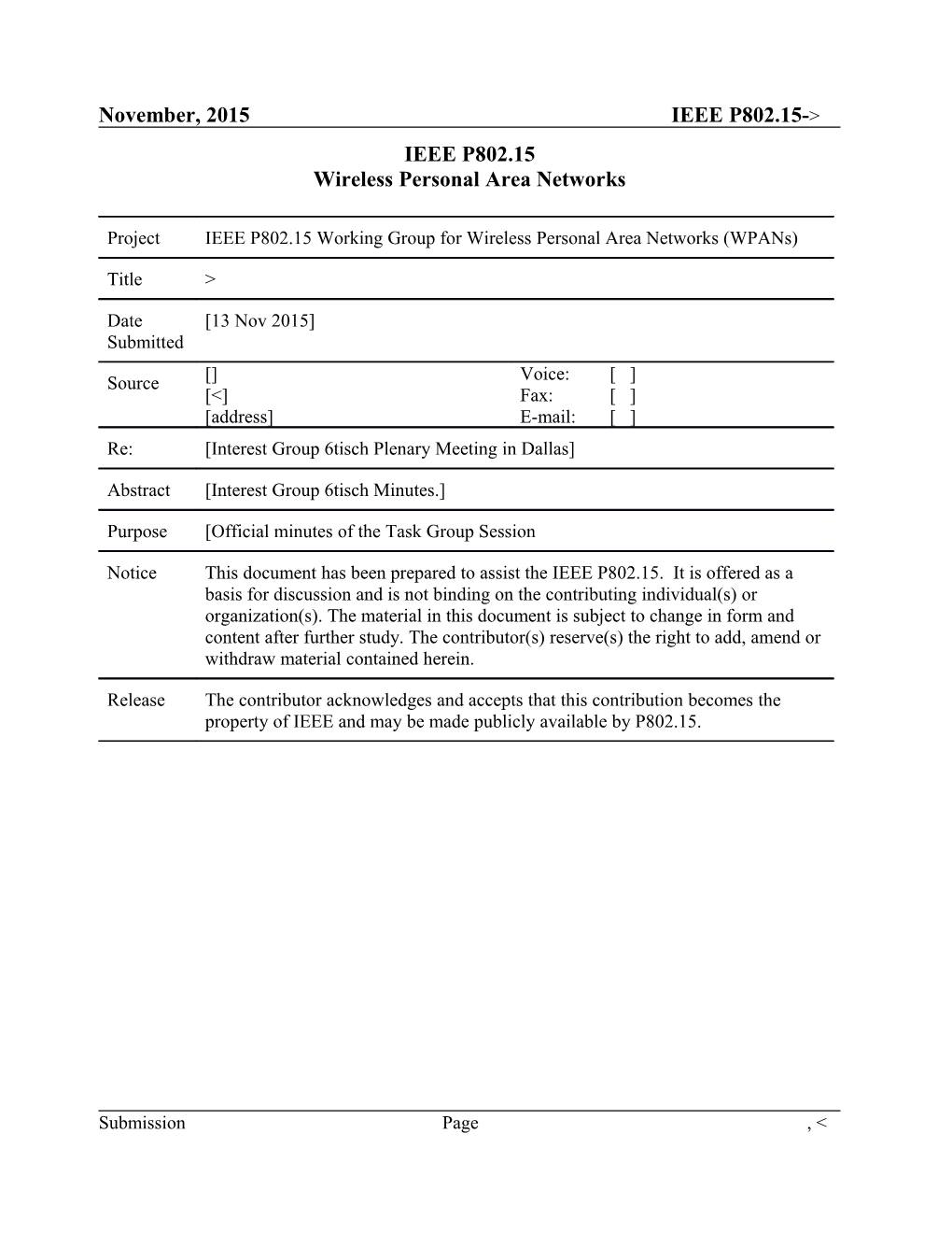 Wireless Personal Area Networks s20