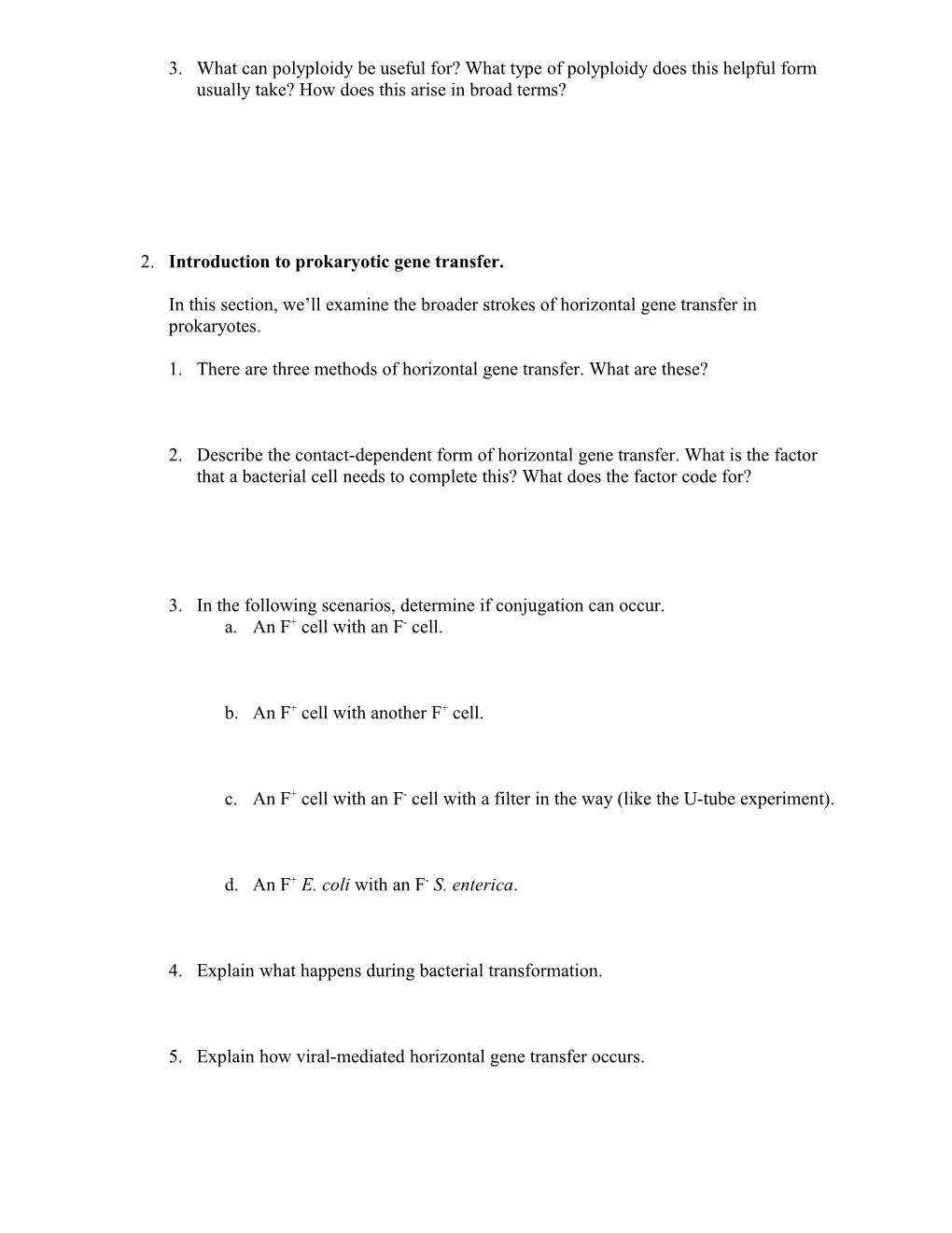 Introduction: This Worksheet Discusses Material Covered in the Twenty-Fourth and Twenty-Fifth