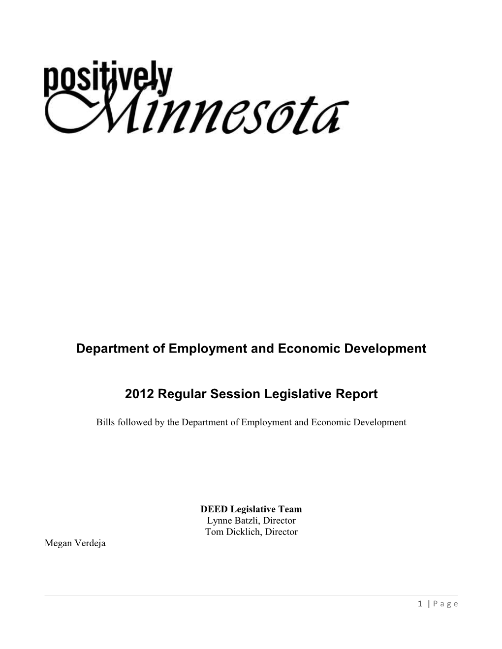 Department of Employment and Economic Development s1