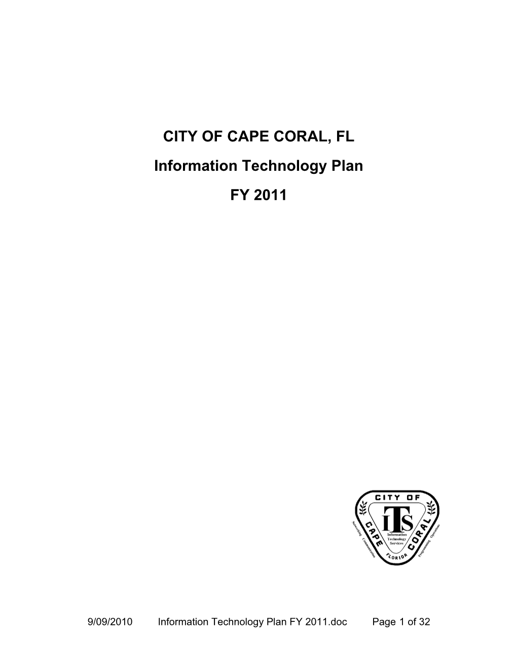 City of Cape Coral Strategic Plan