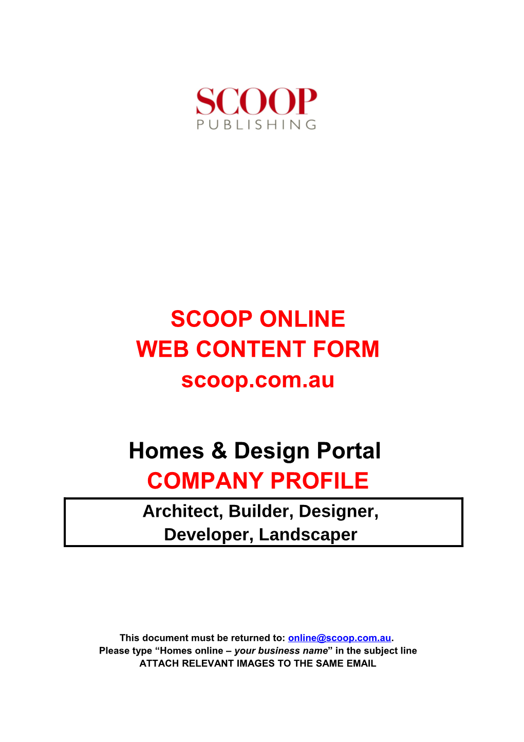 Web Content Form