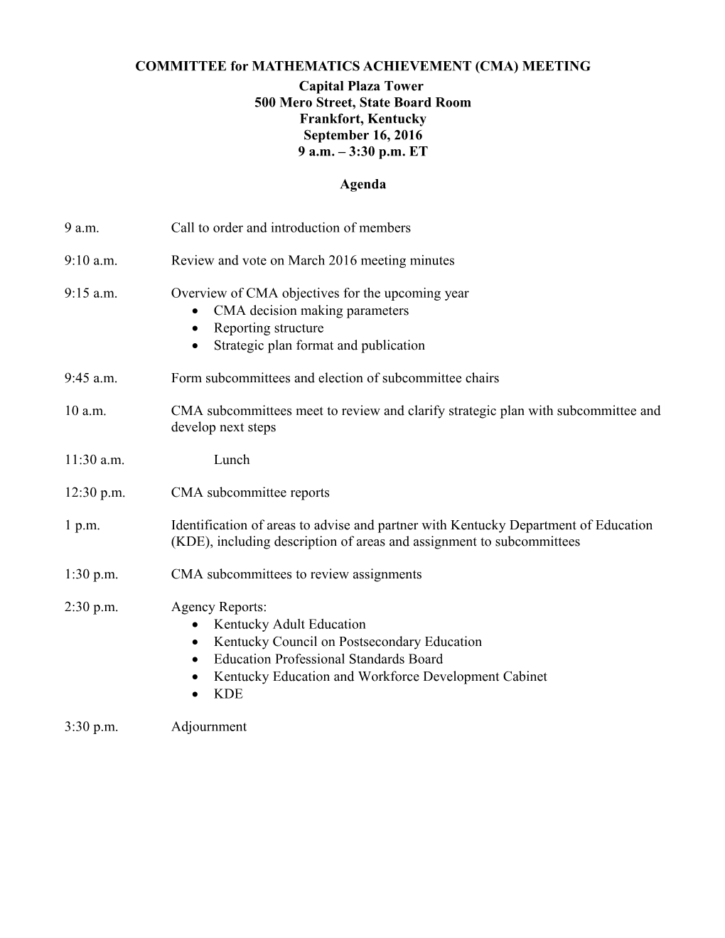 Faculty Senate Agenda s1