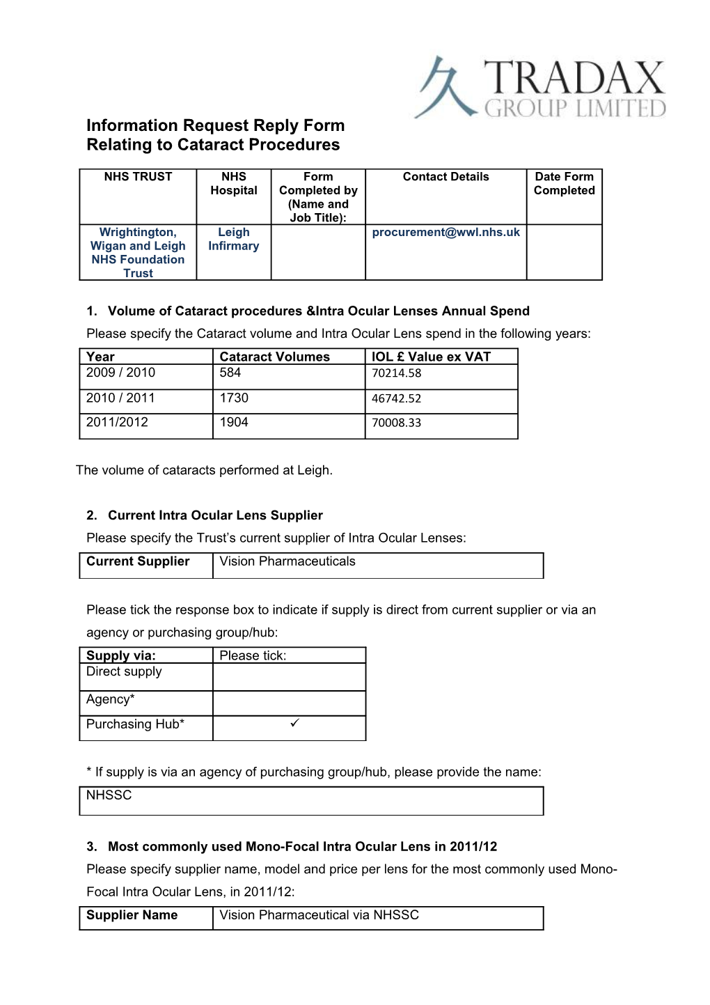 Freedom of Information Officer