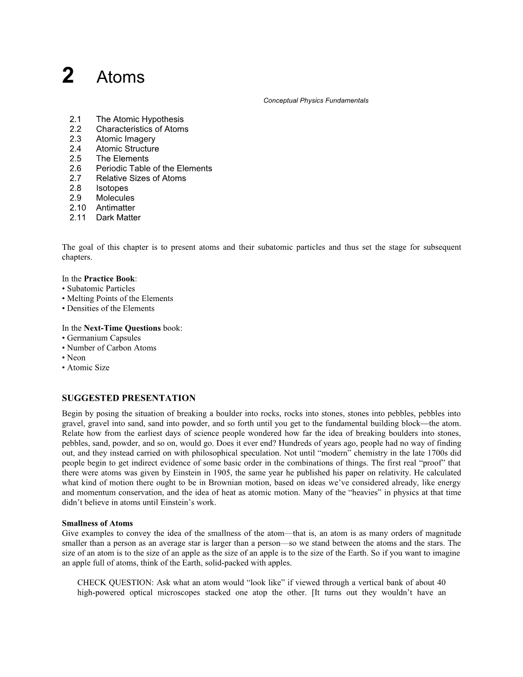 Conceptual Physics Fundamentals