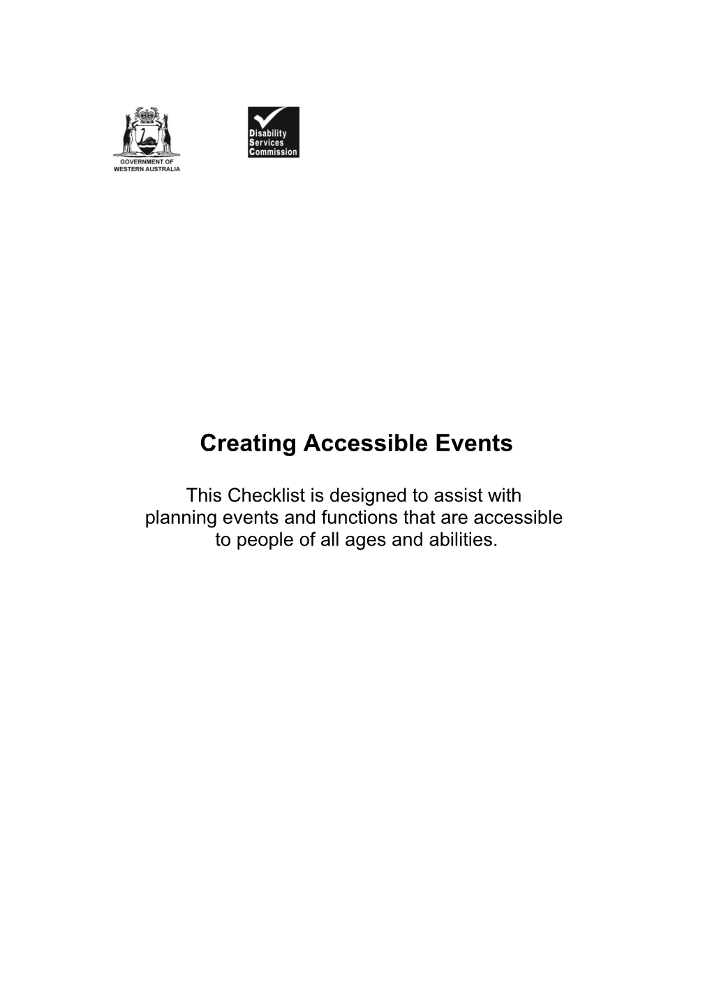 Creating Accessible Events