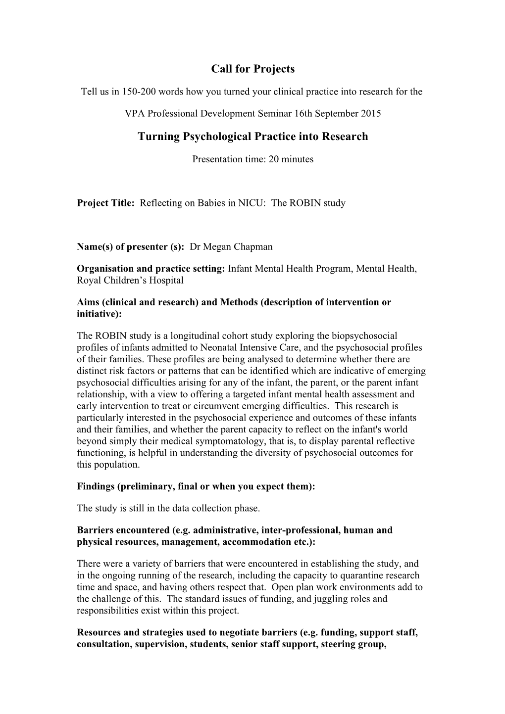 Turning Psychological Practice Into Research