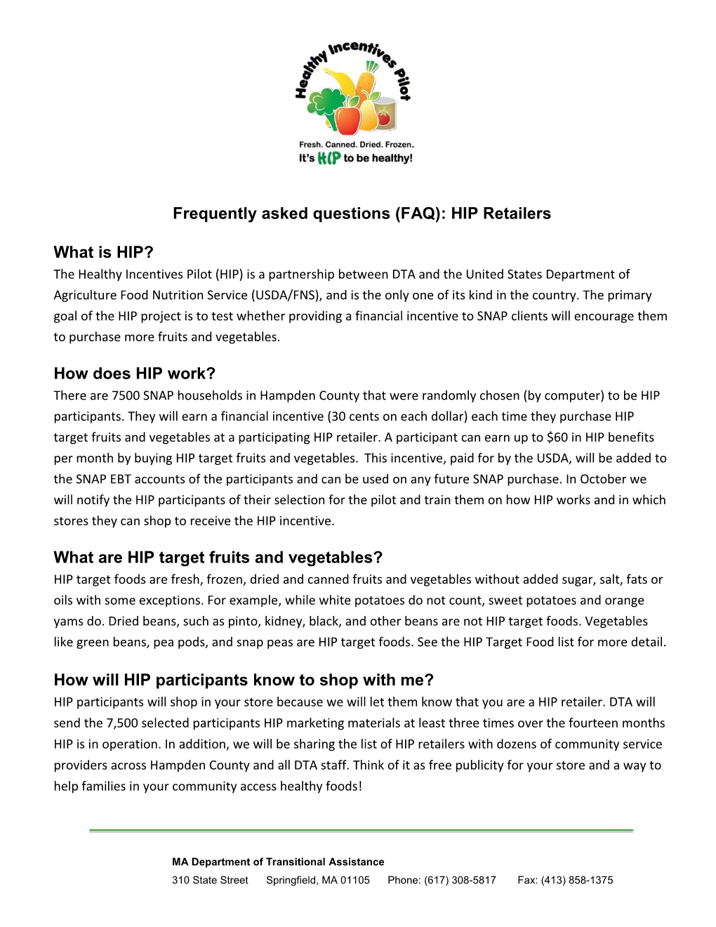 HIP Retailers FAQ FINAL