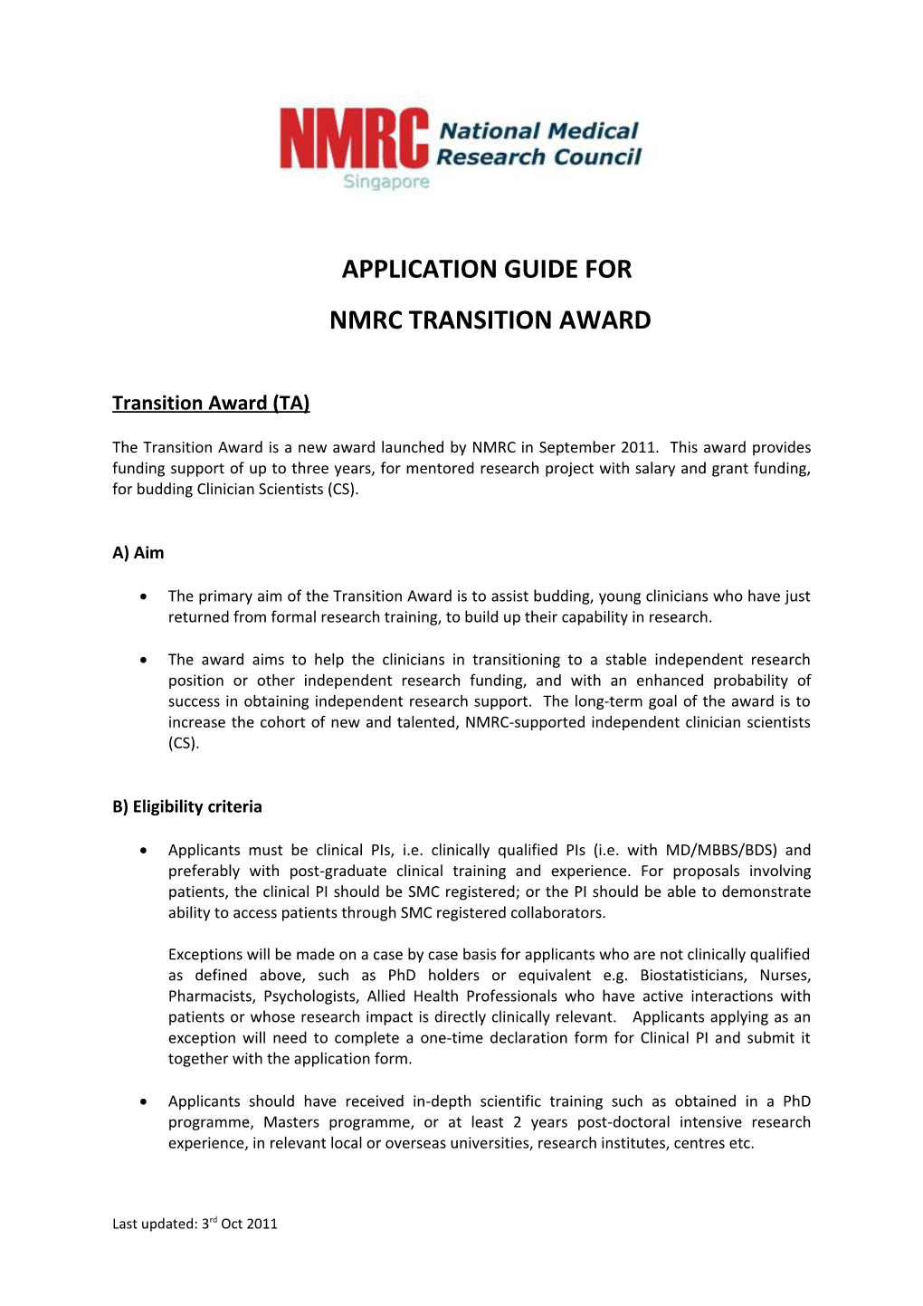 Application Guide For