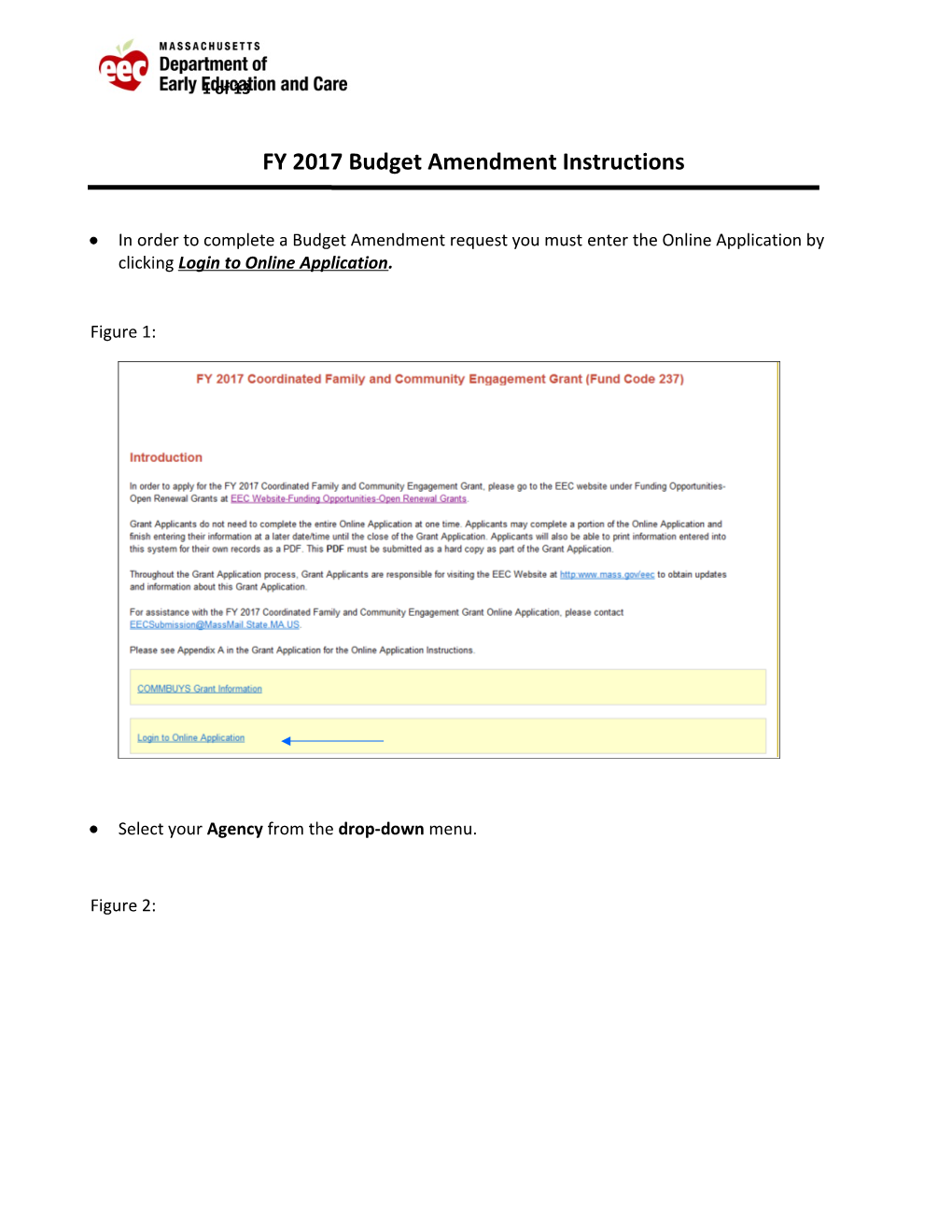 FY 2017 Budget Amendment Instructions