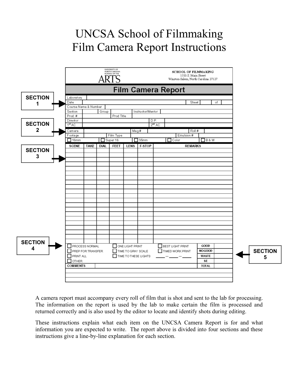 NCSA School of Filmmaking