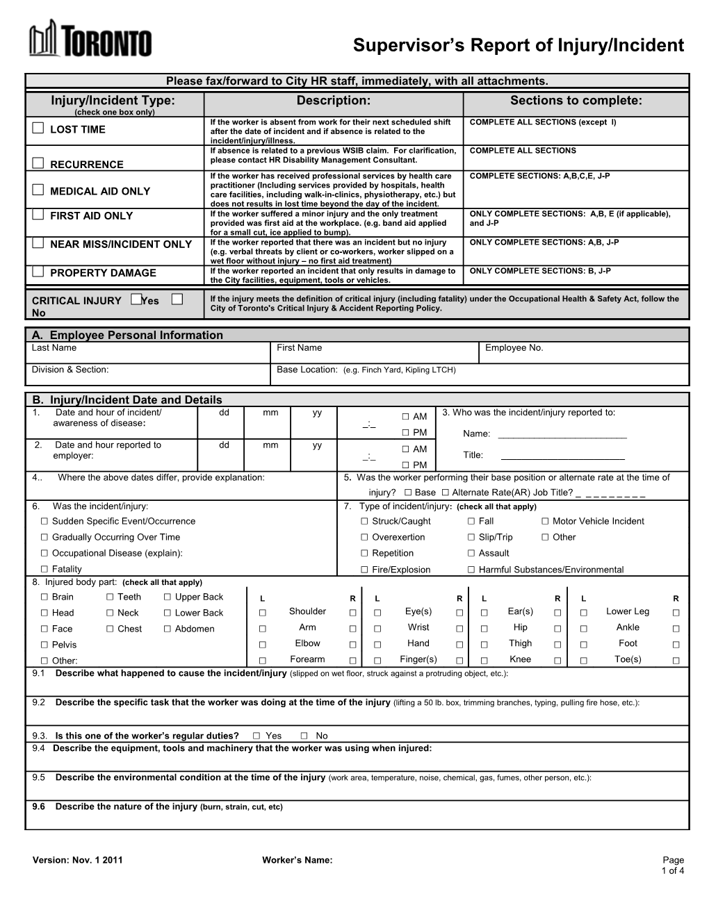 LOST TIME MEDICAL AID INCIDENT/NEAR MISSES (No Treatment) FIRST AID s1