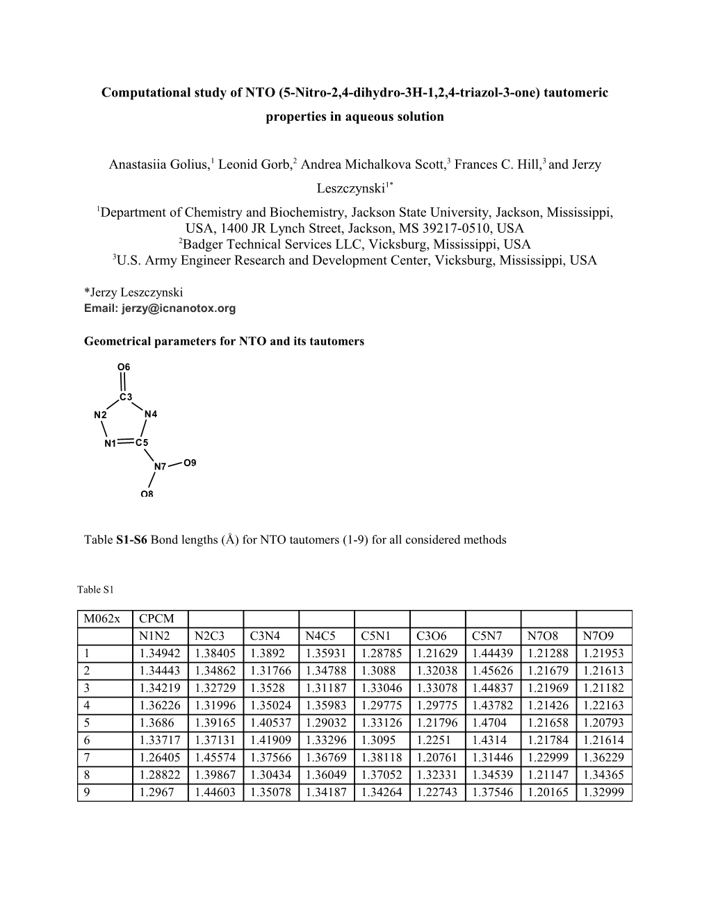 Computational Study of NTO (5-Nitro-2,4-Dihydro-3H-1,2,4-Triazol-3-One) Tautomeric Properties