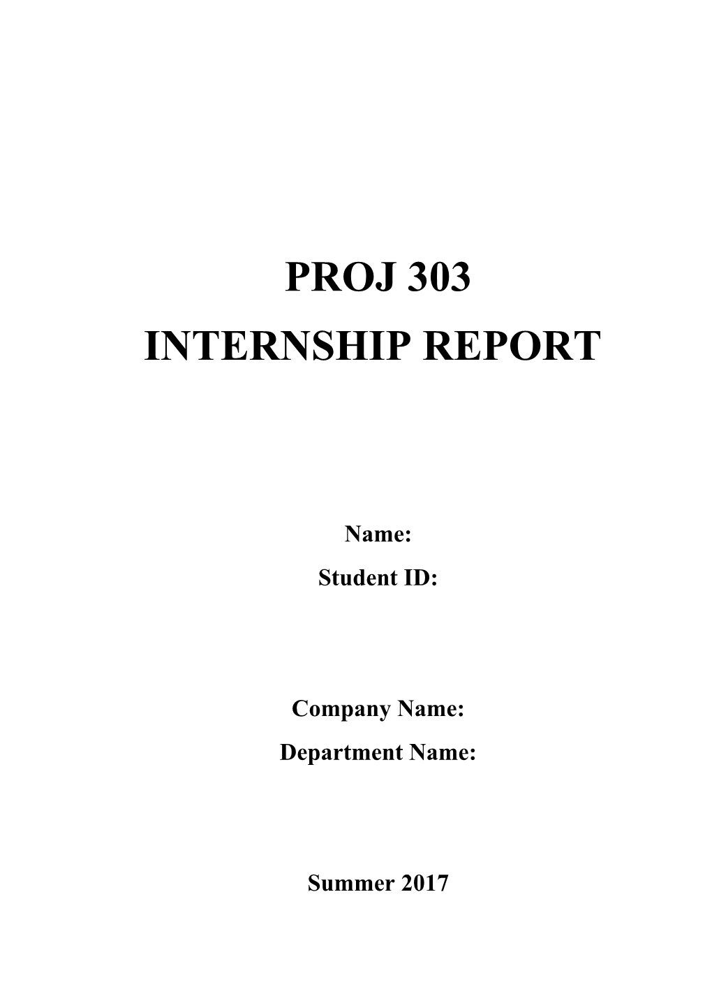 Internship Report
