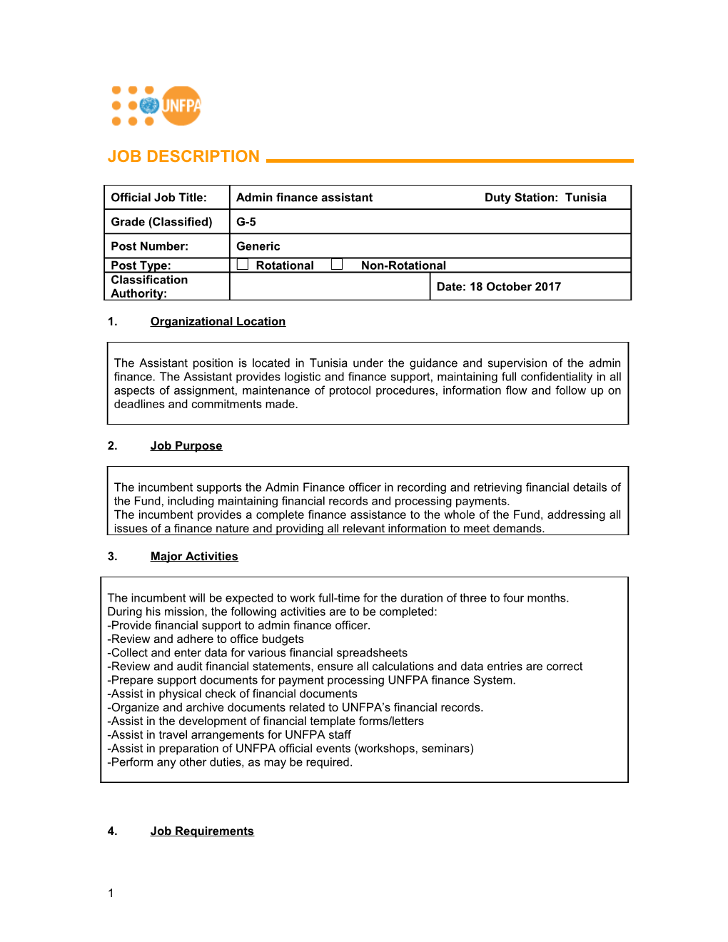 Job Profile Descriptions s1