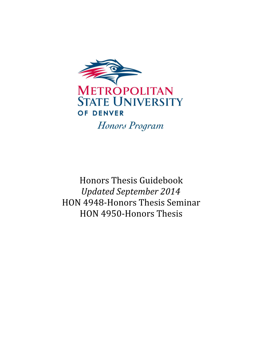 Honors Thesis Guide